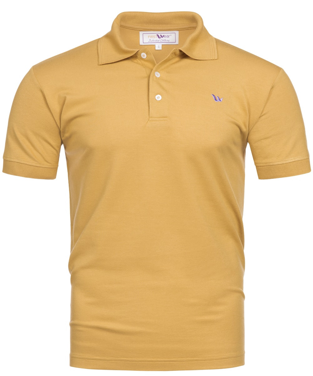 Visbatex Polo-Shirt Antibakteriell Silver+ Kurzarm – goldfarben