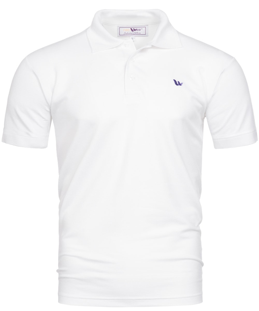 Visbatex Polo-Shirt Kurzarm – weiß