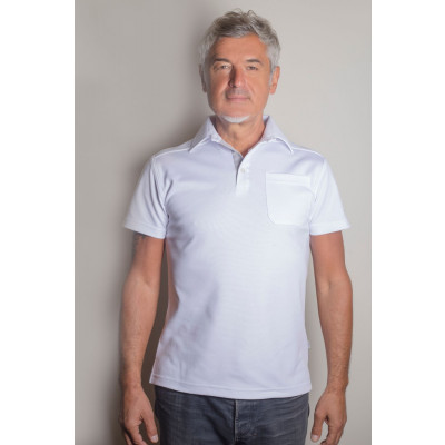 Visbatex Polo-Shirt Antibakteriell Silver+ Kurzarm – blau